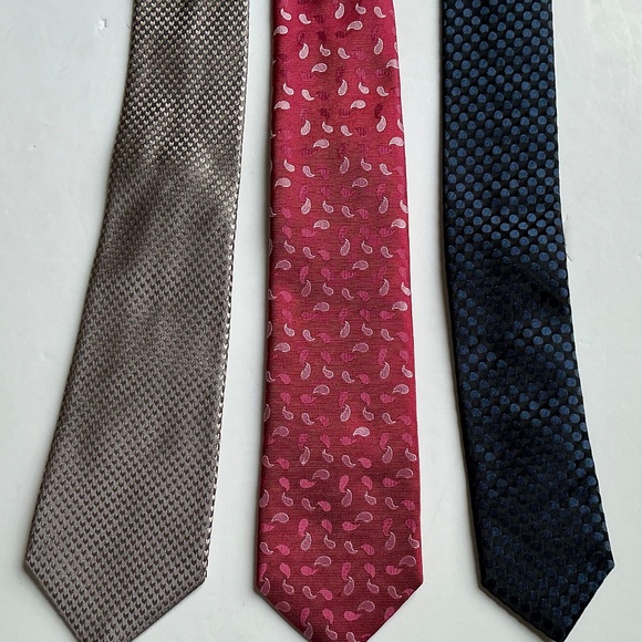 3 Hugo Boss Slim all silk Ties made in Italy 🇮🇹 - Picture 6 of 8